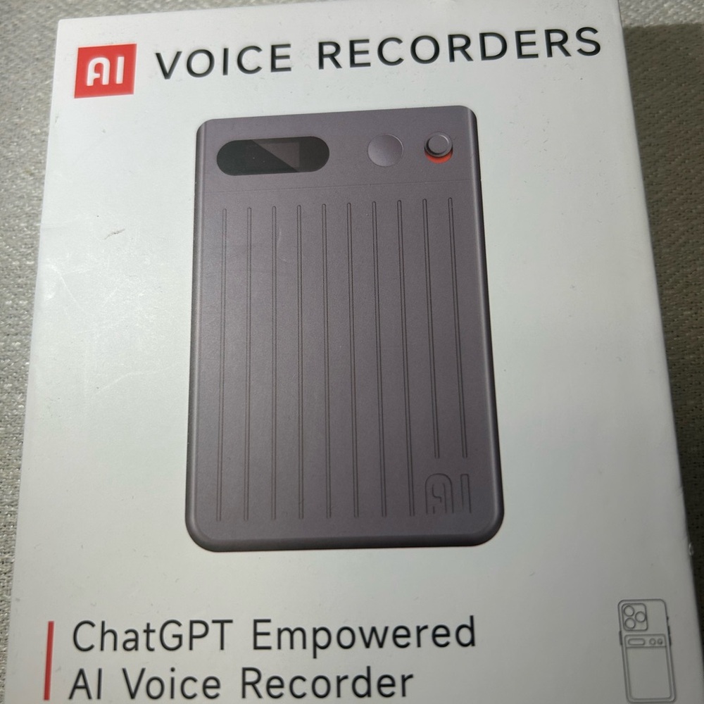 AI Voice Recorder in Gray